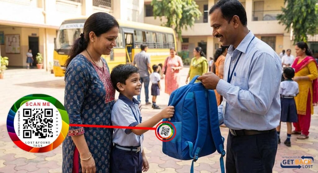 Lost school bag recovered using QR tag in Mumbai