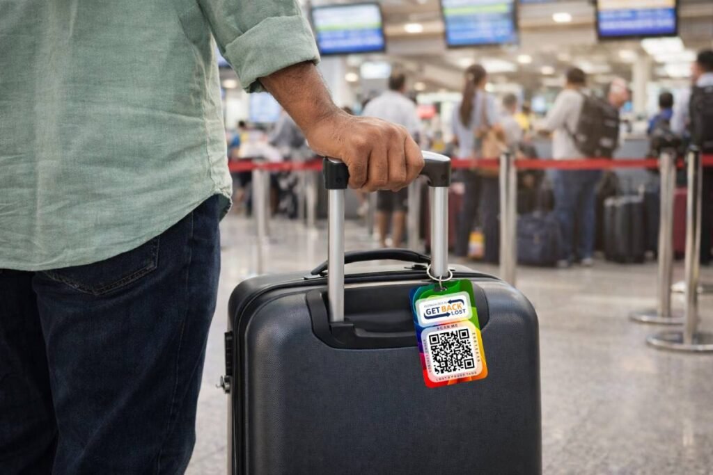 QR luggage tag in India helping travelers recover lost bags faster